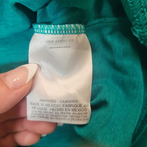 Nike Men's Dri Fit XL Short Sleeve Tee Teal - Picture 9 of 11